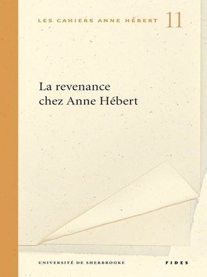 cover image of La revenance chez Anne Hébert